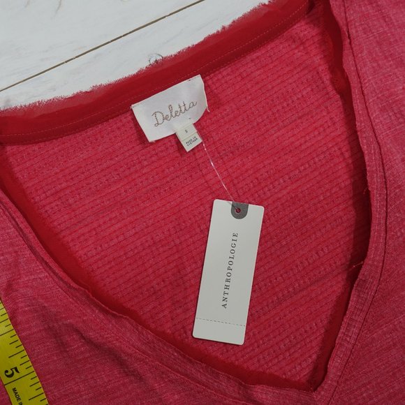 Anthropologie Deletta Rasberry Thea Peplum Blouse - Picture 7 of 11